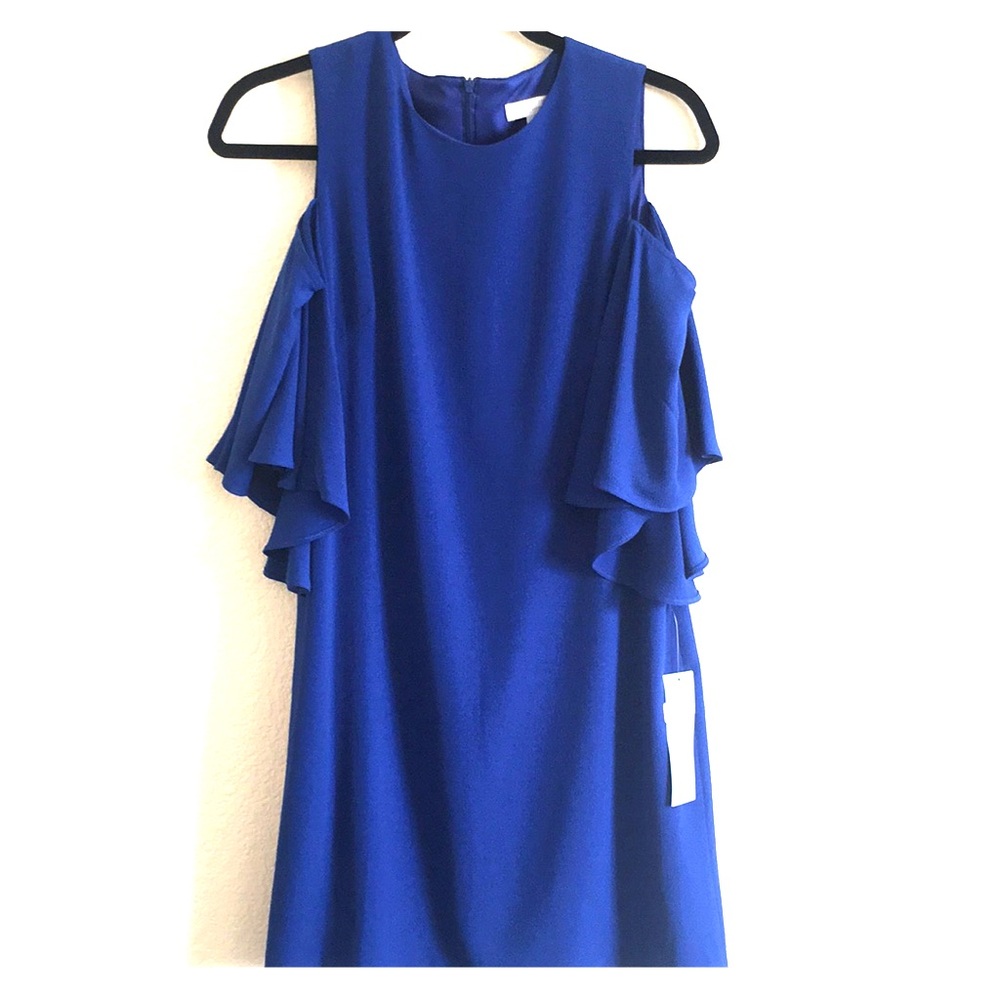 London Times Cold Shoulder Dress